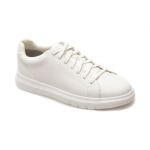 Pantofi casual GEOX albi, U45B3A, din piele ecologica