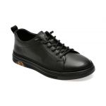 Pantofi casual GRYXX negri, 300010, din piele naturala
