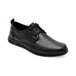 Pantofi casual OTTER negri, 27593, din piele naturala