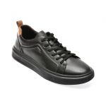 Pantofi casual OTTER negri, 3321, din piele naturala