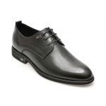 Pantofi casual OTTER negri, 37026, din piele naturala