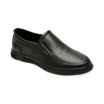 Pantofi casual OTTER negri, L24001, din piele naturala
