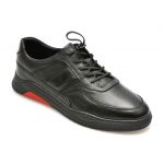Pantofi casual OTTER negri, NR02, din piele naturala
