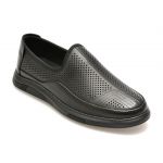 Pantofi casual OTTER negri, NR04, din piele naturala