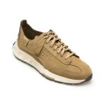 Pantofi CLARKS kaki, CRAFT SPEED, din nabuc