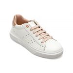 Pantofi GEOX albi, J45GCB, din piele naturala