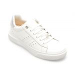 Pantofi GEOX albi, J45GCB, din piele naturala