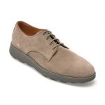 Pantofi GEOX gri, U45GHA, din piele intoarsa