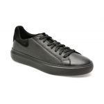 Pantofi GEOX negri, U455WD, din piele naturala