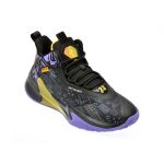 Pantofi sport BASKETBALL negri, 2158, din material textil si piele ecologica