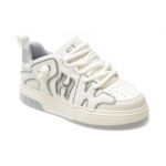 Pantofi sport BITE THE BULLET albi, 5697, din piele ecologica