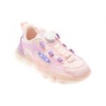 Pantofi sport BOBDOG roz, 66781, din material textil si piele ecologica