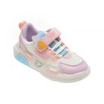 Pantofi sport DEERWAY albi, 2208, din material textil si piele ecologica