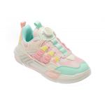 Pantofi sport DEERWAY albi, 2301, din material textil si piele ecologica