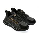 Pantofi sport SPORT negri, A819, din piele ecologica