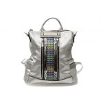 Rucsac GRYXX argintiu, 63988, din piele ecologica