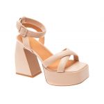 Sandale casual GRYXX nude, F62D51, din piele naturala