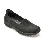 Balerini SKECHERS negri, REGGAE FEST 2.0, din material textil