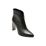 Botine EPICA negre, K330116, din piele naturala