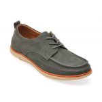 Mocasini casual OTTER gri, 323262, din piele naturala
