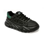 Pantofi casual BITE THE BULLET negri, 68032, din piele ecologica
