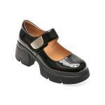 Pantofi casual FLAVIA PASSINI negri, 23210, din piele naturala lacuita