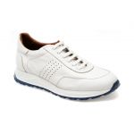 Pantofi casual LE COLONEL albi, 643541, din piele naturala