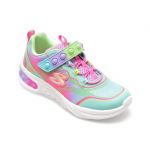 Pantofi SKECHERS multicolor, SKECH POPS, din piele ecologica