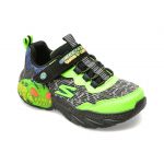 Pantofi SKECHERS negri, CREATURE-LIGHTS, din piele ecologica