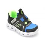 Pantofi SKECHERS negri, HYPNO-FLASH 2.0, din piele ecologica