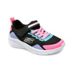 Pantofi SKECHERS negri, MICROSPEC, din material textil