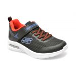 Pantofi SKECHERS negri, MICROSPEC MAX, din material textil