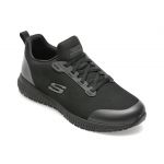 Pantofi SKECHERS negri, SQUAD SR, din material textil