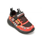 Pantofi SKECHERS rosii, SKECH TRACKS, din piele ecologica