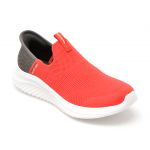 Pantofi SKECHERS rosii, ULTRA FLEX 3.0, din material textil
