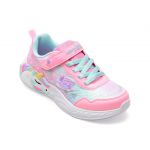 Pantofi SKECHERS roz, UNICORN DREAMS, din material textil