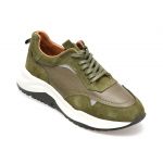 Pantofi sport GRYXX kaki, M6290R1, din piele naturala