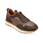 Pantofi sport GRYXX maro, M7109, din piele naturala