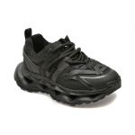 Pantofi sport GRYXX negri, 68010, din piele ecologica