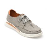 Pantofi sport Mocasini SKECHERS gri, PROVEN, din material textil