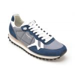 Pantofi sport PEPE JEANS bleumarin, BRIT-ON PRINT,  din material textil