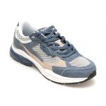 Pantofi sport PEPE JEANS bleumarin, DAVE RISE,  din piele intoarsa
