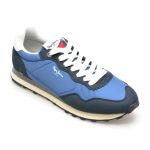 Pantofi sport PEPE JEANS bleumarin, NATCH BASIC,  din material textil