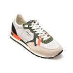 Pantofi sport PEPE JEANS gri, BRIT ROAD,  din material textil