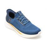 Pantofi sport SKECHERS albastri, SLADE, din material textil