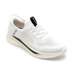 Pantofi sport SKECHERS albi, SLADE, din material textil
