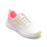 Pantofi sport SKECHERS albi, VAPOR FOAM, din material textil