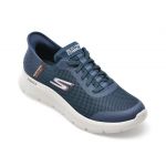 Pantofi sport SKECHERS bleumarin, GO WALK FLEX, din material textil