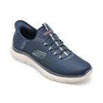 Pantofi sport SKECHERS bleumarin, SUMMITS, din material textil