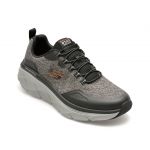 Pantofi sport SKECHERS gri, D LUX WALKER 2.0, din material textil